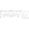 Progress Lighting 3-Light Etched Glass Traditional Bath Vanity Light, Madison Collection, Indoor, P3163-09, Brushed Nickel(Chrome)