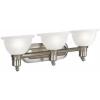 Progress Lighting 3-Light Etched Glass Traditional Bath Vanity Light, Madison Collection, Indoor, P3163-09, Brushed Nickel(Nickel)