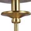 Progress Lighting Bonita Collection 6-Light White Linen Fabric Shade Luxe Chandelier Light Satin Brass