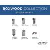 Progress Lighting Boxwood Collection 2-Light Clear Seeded Glass Craftsman Outdoor Ceiling Flush Mount Light Antique Bronze, 4.50×11.38×11.38