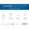 Progress Lighting Clarion Collection 1-Light Clear Glass Coastal Pendant Light Polished Nickel(Nickel)