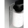 Progress Lighting Compel Collection 1-Light Clear Seeded Glass Modern Outdoor Medium Wall Lantern Light Textured Black(Black)