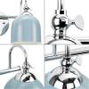 Progress Lighting Dalton Collection 33 in. 4-Light Polished Chrome Coastal Blue Vanity Light