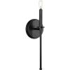 Progress Lighting Elara Collection 5-3/4 in. 1-Light Vintage Brass Vanity Light Clear Glass(Black)