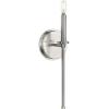 Progress Lighting Elara Collection 5-3/4 in. 1-Light Vintage Brass Vanity Light Clear Glass(Black)