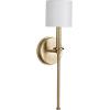 Progress Lighting Elara Collection 5-3/4 in. 1-Light Vintage Brass Vanity Light Clear Glass(Brass)