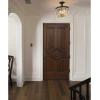 Progress Lighting Glimmer 3 Light 16 inch Antique Bronze Semi-Flush Mount Convertible Ceiling Light, P2326-20, Design Series(Antique Bronze)