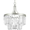 Progress Lighting Glimmer 3 Light 16 inch Antique Bronze Semi-Flush Mount Convertible Ceiling Light, P2326-20, Design Series(Gray)