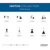 Progress Lighting Hinton Collection 1-Light Matte Black Vintage Semi-Flush Mount Ceiling Light