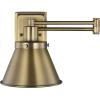 Progress Lighting Hinton Collection Vintage Brass Swing Arm Wall Light(Brass)