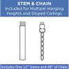 Progress Lighting Kellwyn Collection 3-Light Brushed Nickel Clear Glass Transitional Semi-Flush Mount Convertible Ceiling Light