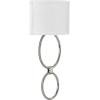Progress Lighting LED Shaded Sconce Collection Brushed Nickel One-Light Circle LED Wall Sconce
