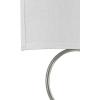Progress Lighting LED Shaded Sconce Collection Brushed Nickel One-Light Circle LED Wall Sconce