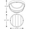Progress Lighting One-Light 9-1/2” LED Wall or Ceiling Bulkhead(Black)