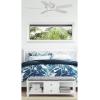 Progress Lighting P250016-030 Protruding Mount, 5 White/Driftwood Blades Ceiling fan, White