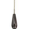 Progress Lighting P2533-20 Downrod Mount, 5 Bronze Blades Ceiling fan, Antique Bronze