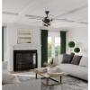 Progress Lighting P2584-71 Protruding Mount, 5 Toasted Oak/Driftwood Blades Ceiling fan with 6.5 watts light, Black(Black)