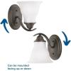 Progress Lighting P3190-15 1-Light Bath Bracket, Polished Chrome(Bronze)