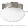 Progress Lighting P3408-09 1-Light Close-To-Ceiling Fixture, Brushed Nickel(Nickel)