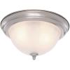 Progress Lighting P3817-09 2-Light Close-To-Ceiling with Etched Ribbed Glass, Brushed Nickel(Nickel)