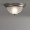 Progress Lighting P3817-09 2-Light Close-To-Ceiling with Etched Ribbed Glass, Brushed Nickel(Nickel)