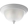 Progress Lighting P3817-09 2-Light Close-To-Ceiling with Etched Ribbed Glass, Brushed Nickel(White)