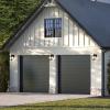 Progress Lighting Parrish Collection One-Light Matte Black Clear and Etched Glass Modern Craftsman Outdoor Small Wall Lantern (P560341-31M)