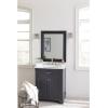Progress Lighting Rushton Collection 1-Light Clear Glass Farmhouse Bath Vanity Light Graphite, Black(Nickel)