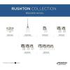 Progress Lighting Rushton Collection 2-Light Brushed Nickel Clear Glass Industrial Flush Mount Ceiling Light