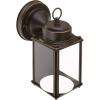 Progress Lighting 1-Light Clear Flat Glass Traditional Outdoor Wall Lantern Light Antique Bronze(Bronze / Dark)