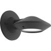 Progress Lighting 1-Light Frosted Glass Modern Outdoor Wall Lantern Light, Strata LED Collection, Outdoor, P560090-031-30K, Black(Black)