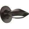 Progress Lighting 1-Light Frosted Glass Modern Outdoor Wall Lantern Light, Strata LED Collection, Outdoor, P560090-031-30K, Black(Bronze)