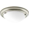 Progress Lighting 2-Light 15-1/4″ Close-to-Ceiling, Eclipse Collection, Indoor, P3561-09, Brushed Nickel