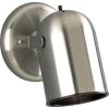 Progress Lighting 2-Light Indoor Ceiling Light and Wall Sconce, Roundback Track Lighting and Spotlight, 2 Adjustable Track Heads, 50W Halogen Flush Mount Ceiling Light, Nickel (P6155-09)(Brushed Nickel)