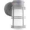 Progress Lighting Bell LED Collection 1-Light Etched Glass Craftsman Outdoor Wall Lantern Light Textured Graphite(Black)