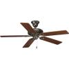 Progress Lighting P2521-80 Protruding Mount, 5 Classic Blades Ceiling fan, Forged Black(Bronze)