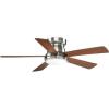 Progress Lighting P2572-0930K Protruding Mount, 5 Medium Cherry Blades Ceiling fan with 18 watts light, Brushed Nickel(Brushed Nickel)