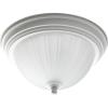 Progress Lighting P3816-09 1-Light Close-To-Ceiling with Etched Ribbed Glass, Brushed Nickel(White)