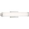 Progress Lighting Phase 2.1 LED Collection 24″ White Shade Modern Bath Vanity Light Brushed Nickel