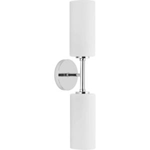 Progress Lighting Cofield Collection Two-Light Polished Chrome Wall Bracket (P710116-015)