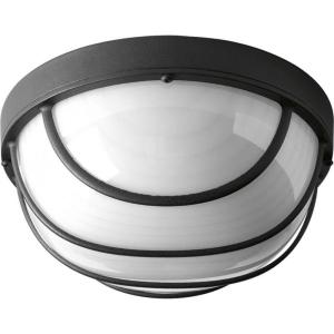 Progress Lighting One-Light 9-1/2” LED Wall or Ceiling Bulkhead(Black)