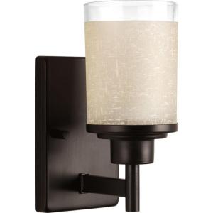 Progress Lighting P2959-09 Transitional Three Bath Bracket from Joy Collection in Bronze/Dark Finish Lighting Accessory, 4-1/2-Inch Width x 9-1/4-Inch Height, Brushed Nickel(Antique Bronze)