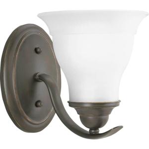 Progress Lighting P3190-15 1-Light Bath Bracket, Polished Chrome(Bronze)