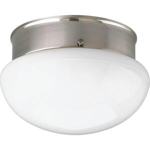 Progress Lighting P3408-09 1-Light Close-To-Ceiling Fixture, Brushed Nickel(Nickel)