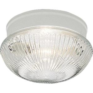 Progress Lighting P3408-09 1-Light Close-To-Ceiling Fixture, Brushed Nickel(White)