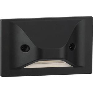 Progress Lighting P660005-031-30 4.5-Watt 3000K Integrated LED Wall or Step Light Black