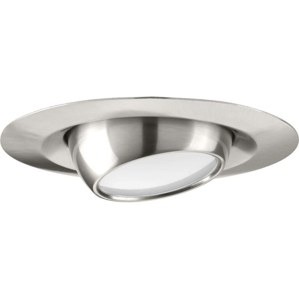 image:imageProgress Lighting P80760930K Recessed 6 LED Eyeball Trim Brushed Nickel