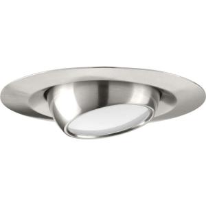 Progress Lighting P8076-09-30K Recessed 6″ LED Eyeball Trim, Brushed Nickel