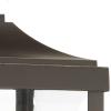 Gibbes Street Collection 3-Light Clear Beveled Glass New Traditional Outdoor Post Lantern Light Antique Bronze