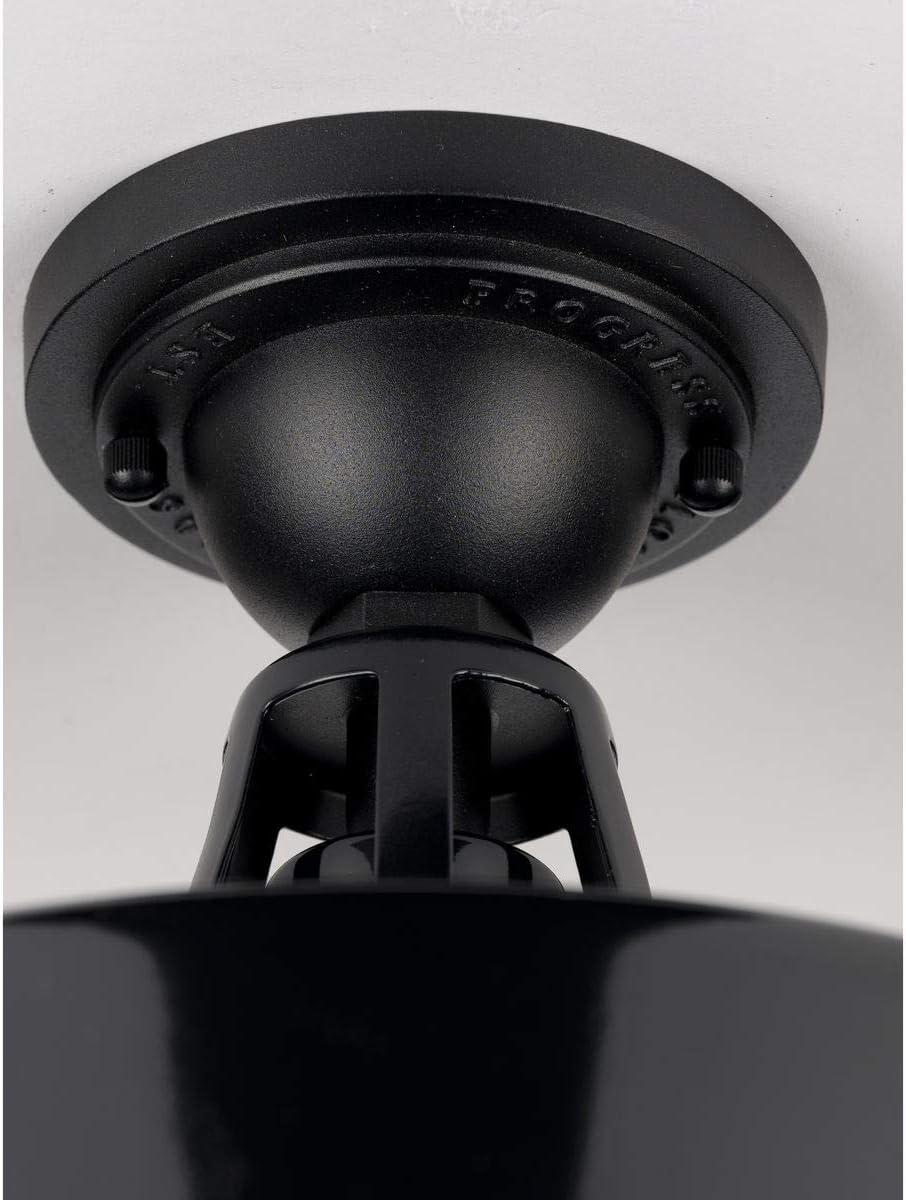 image:imageProgress Lighting Cedar Springs Collection 1Light Farmhouse Outdoor SemiFlush Mount Light NavyBlack